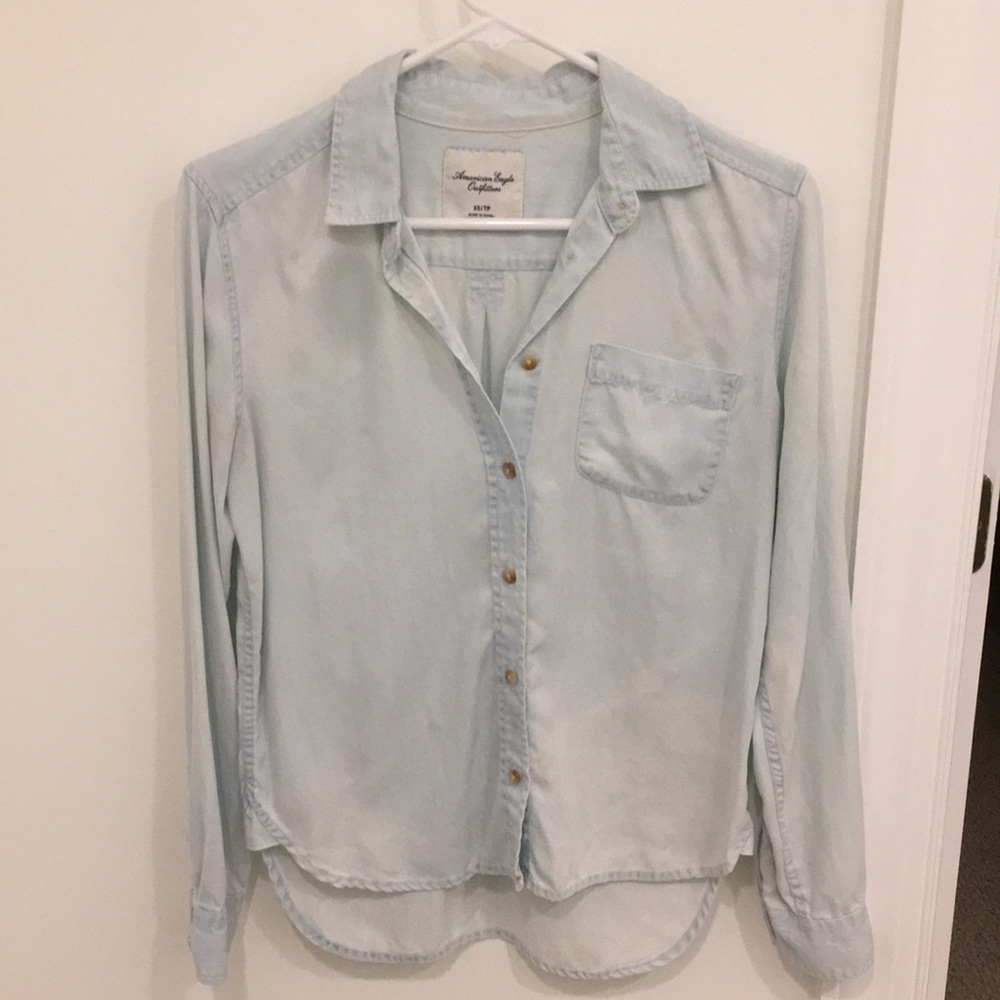 American Eagle Denim Button down